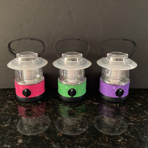 Brightease Set of 3 Mini Lanterns/Pink/Green/Purple/NEW IN INDIVIDUAL BOXES!!! - Picture 1 of 5